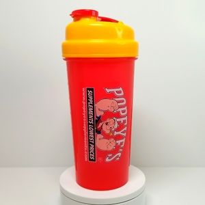 Popeyes 25oz Shaker Bottle Color Red Used Like New